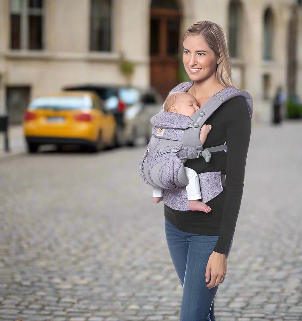 Porte Bébé - BreathBabyBag™ - Mauve Lavande - Juste pour Bébé