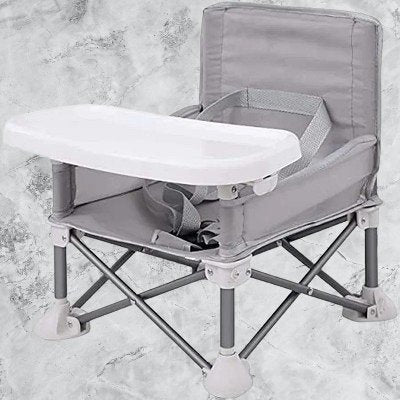 Chaise Pliante - BabyBoosterSeat™ - Gris - Juste pour Bébé