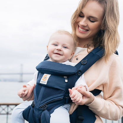 Porte Bébé - BreathBabyBag™ - Bleu Marine - Juste pour Bébé
