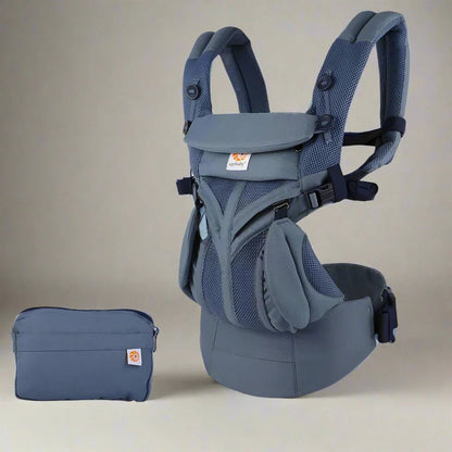 Porte Bébé - BreathBabyBag™ - Bleu Marine - Juste pour Bébé