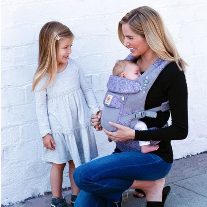 Porte Bébé - BreathBabyBag™ - Mauve Lavande - Juste pour Bébé