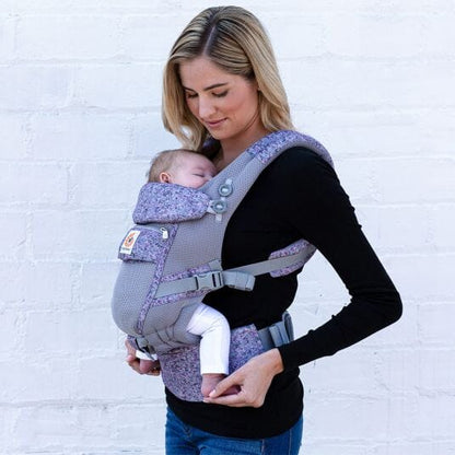 Porte Bébé - BreathBabyBag™ - Mauve Lavande - Juste pour Bébé