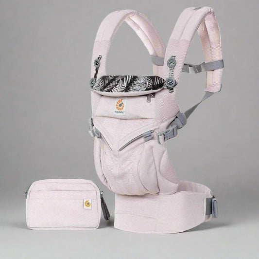 Porte Bébé - BreathBabyBag™ - Rose Maille - Juste pour Bébé