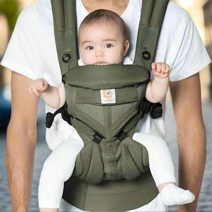 Porte Bébé - BreathBabyBag™ - Vert Olive - Juste pour Bébé