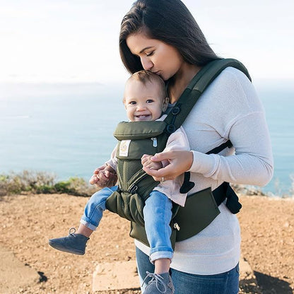 Porte Bébé - BreathBabyBag™ - Vert Olive - Juste pour Bébé