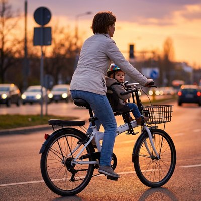 Porte bebe velo maman bebe 
