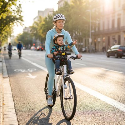 Porte bebe velo maman bleu bebe