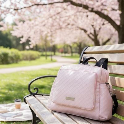 Sac a langer bebe sur ban parc