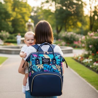 sac a langer bleu maman bebe