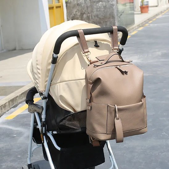 Sac à langer caramel poussette