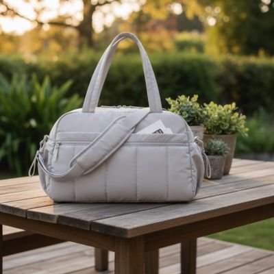 Sac a langer gris table pic nique