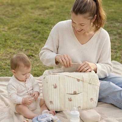 Sac a langer lapin maman avec bébé