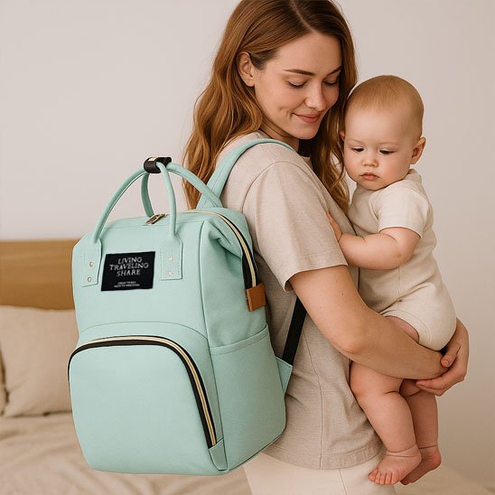 Sac à langer vert
